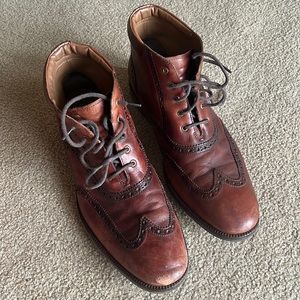 Cole Haan Brown Dress Boots with brogues